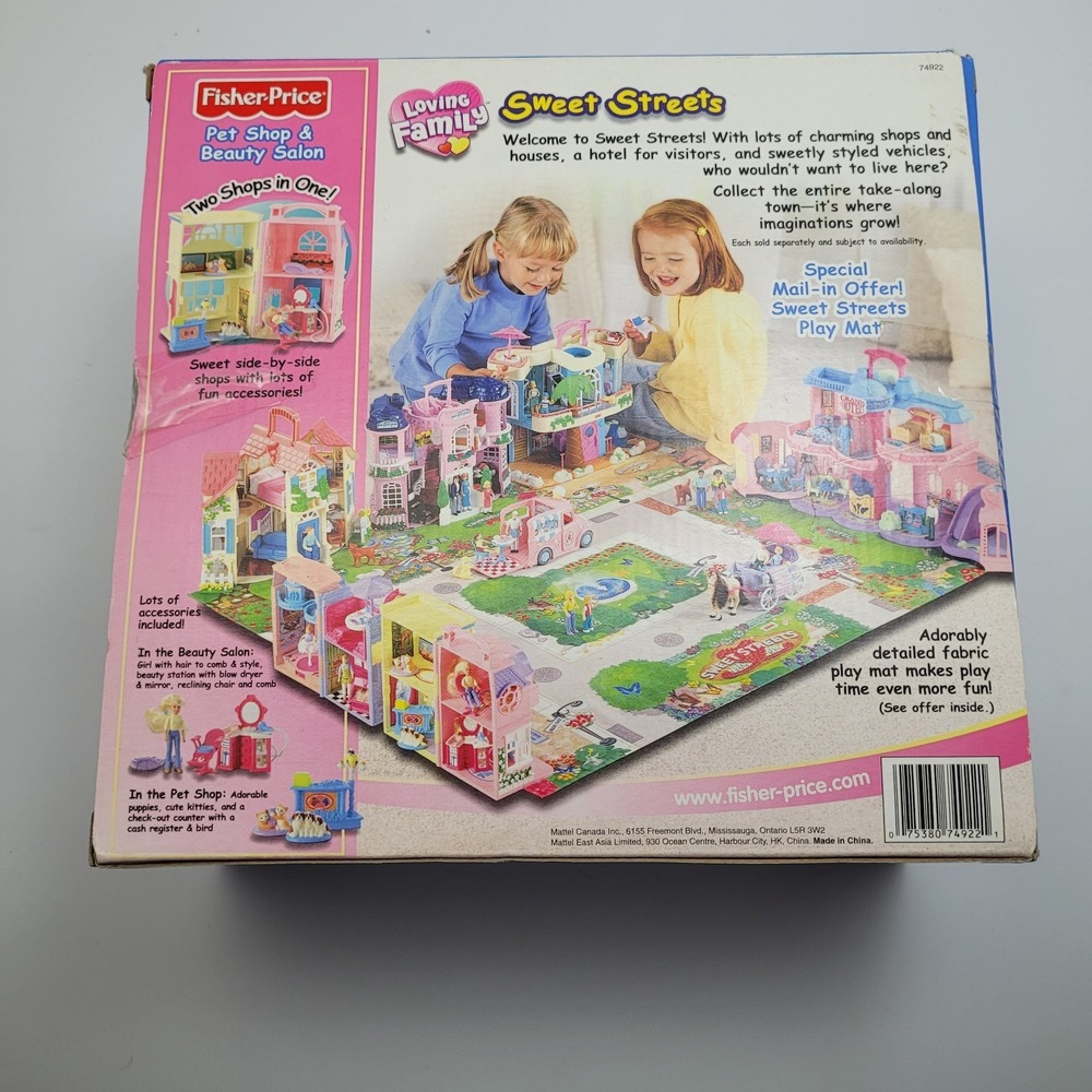 VINTAGE Fisher Price Loving Family Sweet Streets PetShop & Beauty Salon New - Picture 8 of 12